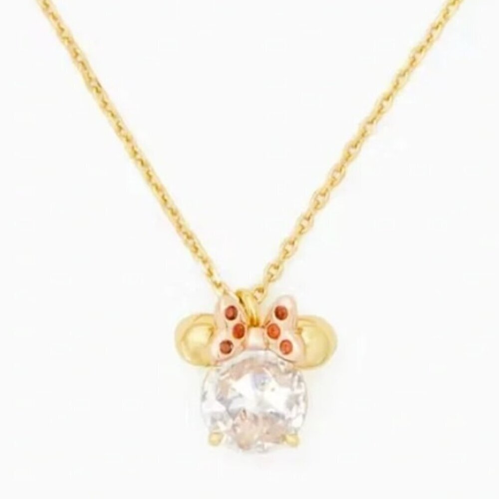 Kate Spade X Disney NWT Minnie Mouse Pendant Necklace with Dust bag